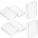 Sosoport 4pcs Plastic Playing Card Storage Box Lid Poker Card Holder for Gaming and Deck Organization for Home Office and Travel