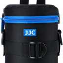 JJC Deluxe Lens Case Pouch Bag for Canon EF-S 17-55mm/17-85mm,EF 35mm f2, RF 85mm f2 Macro, Nikon AF-S 18-200mm/18-105mm/18-300mm/55-200mm, Fujifilm XF 56mm f1.2 R & More Lens Below 3.1" x 5.3"(D x L)