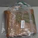 WLLHYF Woven Hanging Wicker Basket for Front Door Water Hyacinth Handwoven Wall Basket Mounted Storage Organizer for Flowers, Small Plants, Mail, Farmhouse Home Garden Decor