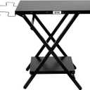 Outdoor Folding Grill Table, Portable Grill Table for Outside, Folding Grill Stand, Outdoor Prep Table, Friendly to Storage, Ideal for Camp or RV, Black, L30 x W24, FD2430B