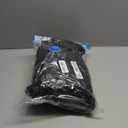 50 Pack Litter Box Liners Compatible with Hooded Litter Box Cat, Elastic Band Trash Bags for Disposal of Cat Waste, Waterproof and Leak Proof (Black)