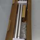 TONIAL Curtain Rods for Windows 48 to 84 Inches(4 to 7 ft), Adjustable Splicing 3/4 Curtain Rod 32 to 86 Inches, Decorative Single Drapery Rod with Modern Finial, Silver