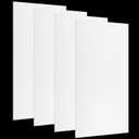 Pushglossy 23.75" x 47.75" x 0.2" Fluorescent Light Covers Classroom Office Diffuser Panels for 2x4ft Drop Ceiling Light Fixture Polycarbonate Replacement Cover for Hospitals Home(4 Pack,Milky White)