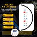 800-673 A/C Line Splice Connector Splicer Coupler Kit for 5/16" Line with No.6 Hose - Heavy-Duty Easy Install AC Air Conditioning Line Repair Kit