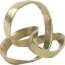 JONATHAN Y DEC1000C Chamberlain 7" Aluminum Abstract Knot Decorative Sculpture Home Decor for Office, Bedroom, Living Room, Shelves & Coffee Tables, Gold
