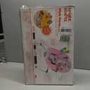 Bright Starts Pink Paradise Portable Baby Bouncer with Vibrating Infant Seat and -Toy Bar, Max Weight 20 lbs., Age 0-6 Months