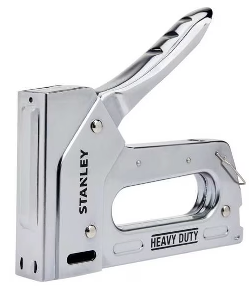 STANLEY Staple Gun: 7 5/16 in Overall Lg, For 1/4 in_5/16 in_3/8 in_1/2 in_9/16 in Staple Leg Lg