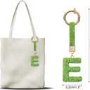 4 x uxcell Alphabet Letter Bag Charm Rhinestone Initial Alphabet