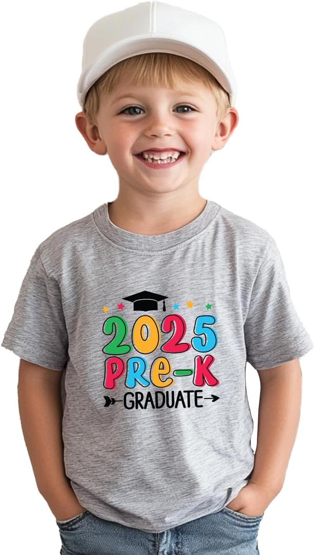 First Day of Preschool Shirt Pre K Shirts for Girls Boys Toddler Kids 1st Day of Prek Gift Cotton Tee 2T 3T 4T (2025)