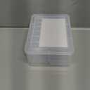 Mathtoxyz Small Bead Organizers, 15 Pieces Plastic Storage Cases Mini Clear Bead Storage Containers Transparent Boxes with Hinged Lid and Rectangle Clear Craft Supply Case