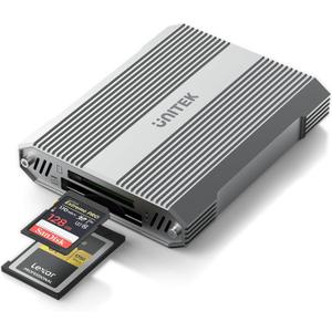 CFexpress Type B and SD4.0 UHS-II Dual-Slot Memory Card Reader, 10Gbps USB 3.2 Gen 2, CF Express Reader for CFexpress Type B/SD/SDHC/SDXC/SDUC, Plug and Play, Compatible with Windows/Mac/Linux/Android