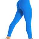 Unthewe High Waisted Butt Lifting Workout Gym Leggings for Women Buttery Soft Athletic Yoga Pants (Medium, #1 Royal Blue)