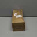 Suclain 3 Pcs Glass Coffee Containers Coffee Station Organizer Set, Airtight Bean Storage Jars with Shelf, labels, spoon, Base and Pen, for Sugar, Candy, Oats, Nuts(White)