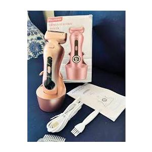 Electric Shaver for Women for Legs Bikini Trimmer Electric Razors for Women Underarm Public Hairs Rechargeable Womens Shaver Wet Dry Use Painless Cordless with Detachable Head 