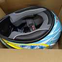 TRIANGLE Kids Motorcycle Helmets Youth Full Face Helmet Lightweight with 2 Visors DOT Approved