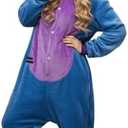 XXLOG Adult Onesie Animal Pajamays Sleepwear Halloween Costumes Unisex One Piece Cosplay Suit for Women and Men XL