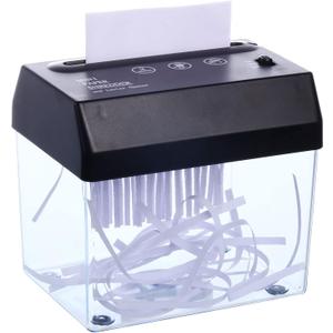 Mini Paper Shredder with Auto Feed - Portable A6 Document Shredder for Home & Office, USB/Battery Powered Auto Shredder Machine for Paper, Bills, Receipts