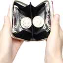 GEEAD Small Glitter Wallet for Women Girls Mini Coin Purse Pouches with Key Ring