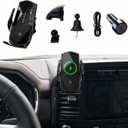 Car Phone Holder for Ford F-150 20212023, 15W Fast Wireless Charging Auto-Clamping Vent Phone Mount, 360 Adjustable Wireless Charging Cradle, Ford F-150 Accessories