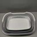 42L Medium Collapsible Plastic Laundry Basket with Handles, Foldable Laundry Basket Hamper, Pop Up Storage Container Organizer for Washing Storage (Grey, 17 Inch * 13 Inch * 15 Inch)