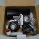 Matte Black 2 Piece Shower Knob and Bath Tub Spout Kit, for Price/Pfister Verve 2 Handles and Tub Shower Faucet, Includes 2× Shower Knob, 2× Flange Base, 1× Tub Spout for 1/2" IPS, 3/4" IPS Pipe