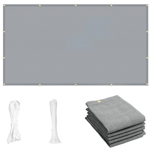 Cool Area Sun Shade Cloth with Grommets 12×23 FT Shade Panel Shade Tarp Screen Fabic for Outdoor Patio Pergola Cover Deck Garden, Silver (Customized)