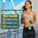 Portable Silent Mini Bladeless Fan Clip On, Small Whirlwind Bladeless Clip On Fan, 2025 New Adjustable 3-Speed Suspended Waist Fans, For Outdoor & Travel & Office, Travel Accessories (green 01)