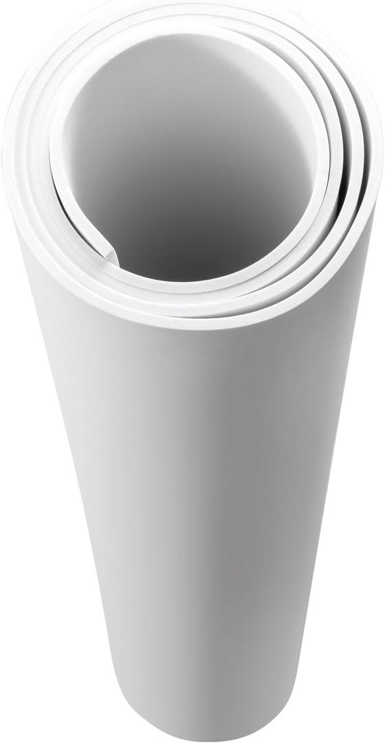 AMZQNART 6mm EVA Foam Sheets Rolls for Crafts White Cosplay Foam 39x59in, 6mm-Thick