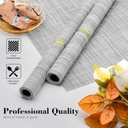 Placemats Set of 6 Washable Indoor/Outdoor Vinyl Place Mats for Dining Table Durable Non-Slip Heat Resistant PVC Weave Table Mats Gray