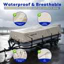 Heavy Duty Pontoon Boat Cover with 1400D Marine Grade Fabric 21'-24'