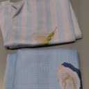 Blue Coastal Beach Oyster Cocktail Bar Kitchen Towels Set of 2, Summer Coastal Dish Tea Towels, Cocktail Gifts Decorative Hand Towel for Kitchen Home Bar Cart Decor, 16X24In