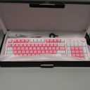 AULA 99 Key Keyboard, Wireless Gaming Keyboard Bluetooth Computer Keyboards Creamy Cute with Number Pad RGB Backlit Tri-Mode BT/2.4GHz/USB-C - Pink