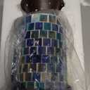 VP Home Wall Plug-in Wax Warmer for Scented Wax Mosaic Glass Ocean Blue Electric Home Fragrance Warmer for Essential Oils Candle Wax Melts and Tarts Scent Warmer Night Light