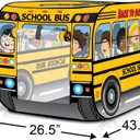 ArtCreativity Yellow Pop Up School Bus Tent with Carry Bag - Indoor Playhouse with 2 Openings, Pop Up Bus Toy Play Tent - Compact Storage - 43.5 x 28 x 26.5 Inches