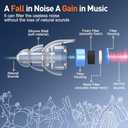 High Fidelity Concert Ear Plugs, Noise Cancelling Silicone Ear Plugs 2 Pairs Great for Concerts Loud Music, Musicians, Motorcycles, Airplanes, Raves, Hearing Protection -23 dB (Blue)