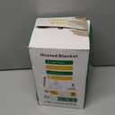 Electric Heated Blanket Throw Size 50''x60'' Soft Flannel & Sherpa Electric Blanket with 10 Heating Levels, Automatically Shut Down After 8h with Overheat Protection Machine Washable (Camel)