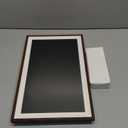 64GB Frameo 15.6" Digital Picture Frame Large 1920 x 1080 IPS FHD Touch Screen WiFi Electronic Photo Frames Share Moments Instantly Anywhere Best Gifts for Parents and Grandparents Brown Wood White