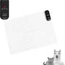 SVD.PET Pet Training Mat with Tester, 22" X 16", Pet Shock Pad, Dogs & Cats Electronic Repellent mat for Indoor, 3 Training Modes, 5 Levels, Pet Safe Mode (Black Controller)