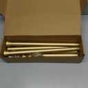 2 Pack Heavy Duty Curtain Rods for Windows 28 to 48 Inch, 1 Inch Gold Adjustable Curtain Rod Set with Easy Installation and Modern Design (A1,Gold,30-60",2Pack)