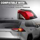 Tail Light for Toyota RAV4 2019 2020 2021 2022 Outer Rear Brake Lamp Replace# 81560-0R090 TO2805148 Passenger Side (Right)