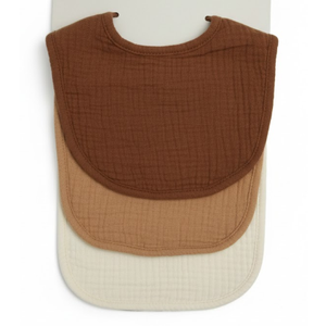 Little Unicorn Premium Classic Bib 3 pack | Adjustable as baby grows | Soft fabric on skin | Great for first time eaters