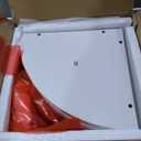 VASAGLE Corner Shelf Wall Mount, 5-Tier Floating Corner Bookshelf, Plant Shelf for Bedroom, Living Room, Bathroom, Home Office, Cloud White