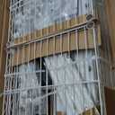 Ulif E12C Heavy Duty Closet Organizer SystemFreestanding Clothing Racks for Hanging ClothesAdjustable Garment Rack 71" W x 16" D x 76.5" H Hold 960 lbsWhite Clothing Rack with Black Dustproof Cover