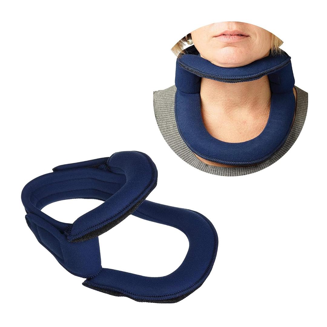 Rolyan Adjustable Frame Cervical Collar, Size Medium, Soft Neck Brace Fits Neck Circumferences 14" - 16", Wire Frame, Bendable Collar Stabilizes Neck After Head and Neck Injuries (Blue)