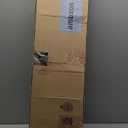 2 Pack Door Bottom Sweep, h-Shape Aluminum Alloy Holder Door Sweep for Bottom of Door with 0.8" Brwon Nylon Brush, 39.37"x1.89"(1000mmx48mm)