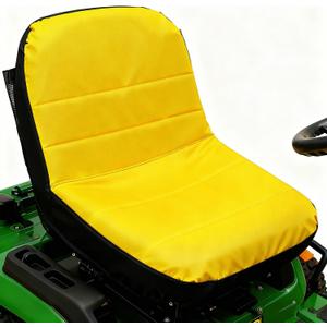 Large Lawn Mower Seat Cover Compatible with John Deere Gator Lawn Tractor, Weatherproof Riding Mower Seat Cover for Cub Cadet (Yellow)