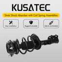 KUSATEC Front Pair Complete Struts Shock Absorber fit for 2011-2016 Hyundai Elantra; 172709 172708 Left/Right Struts with Coil Spring Assemblies