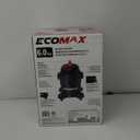 ECOMAX Wet Dry Vacuum 6 Gallon, 4 HP 85 CFM 3-in-1 Shop Vac with Suction/Blow/Wet Dry Function, Heavy-Duty Portable Poly Wet/Dry Vac Car Vacuum for Workshop, Jobsite, Garage and Home Cleaning