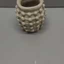 Rustic Farmhouse Vase, Boho Beige Vase for Pampas Grass Small Textured Knotted Vases for Flowers Decorative Cement Floral Vases for Home Decor, Living Room, Dining Table