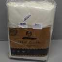 BRILLMAX 6 Pack Ivory Round Tablecloths 132 Inch for 72 Tables - 150 GSM Polyester Fabric, Floor Length Drop, Water, Stain & Wrinkle Resistant Cloth Cover for Wedding Reception Banquet Dining